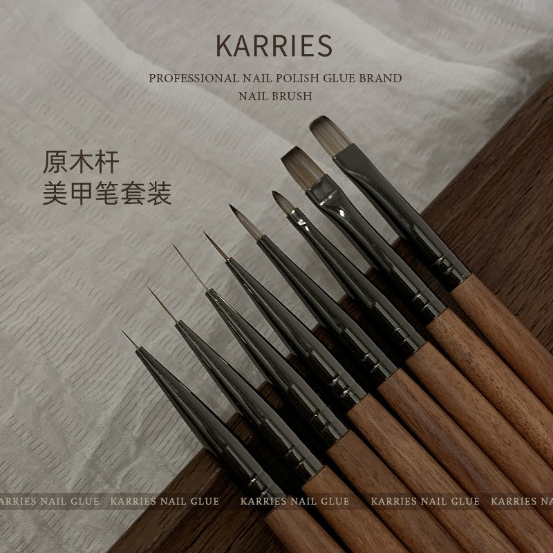 KARRIES禾一斯 - 胡桃木美甲筆 8支