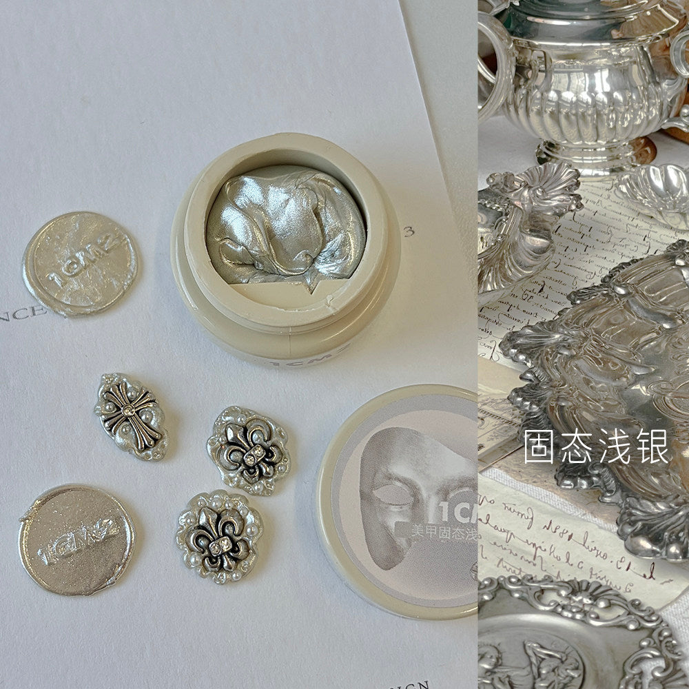 9月團購 - 1CM2 -  固態造型膠 淺金 淺銀 白金