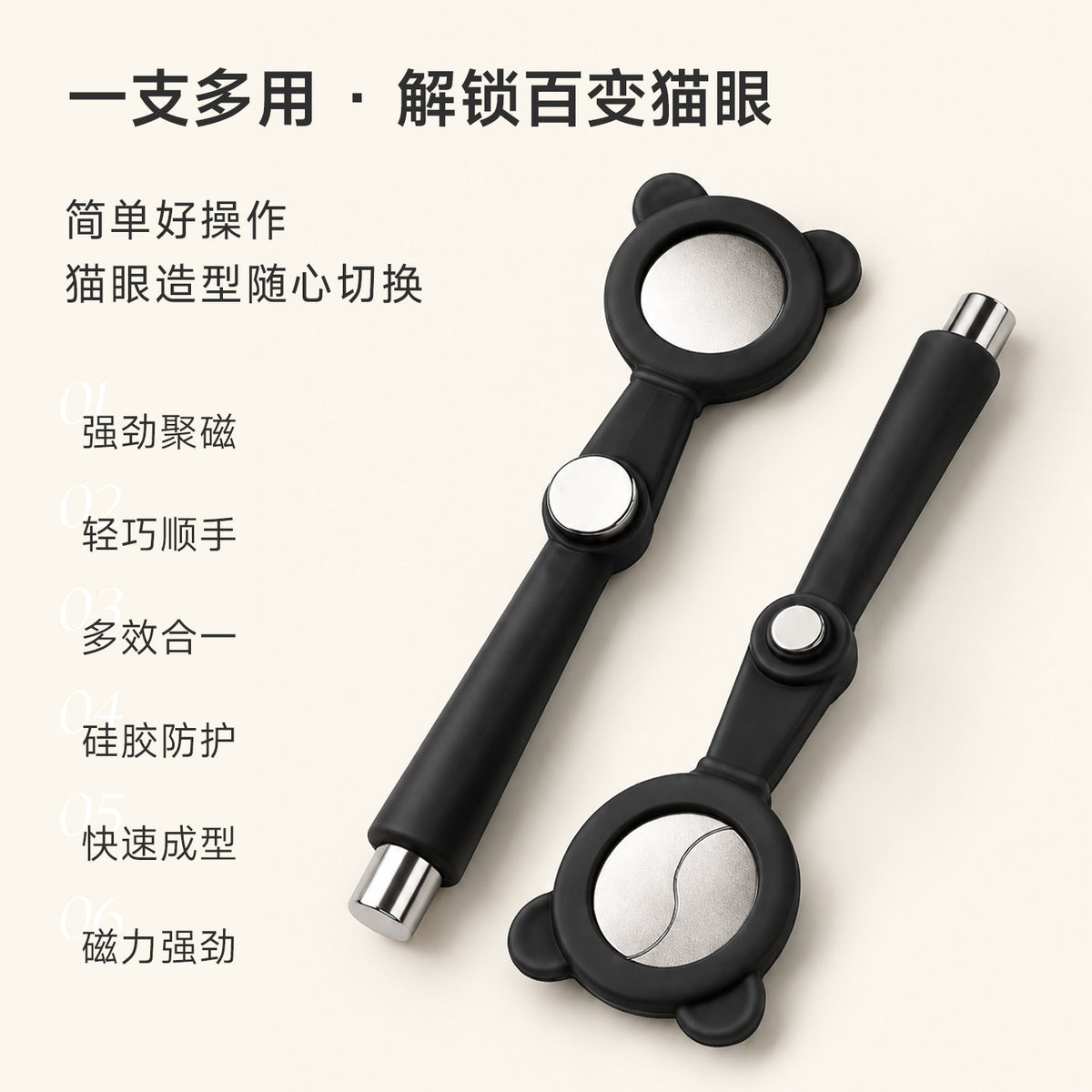 9月團購 - 花校長 - 七合一小熊貓眼磁鐵