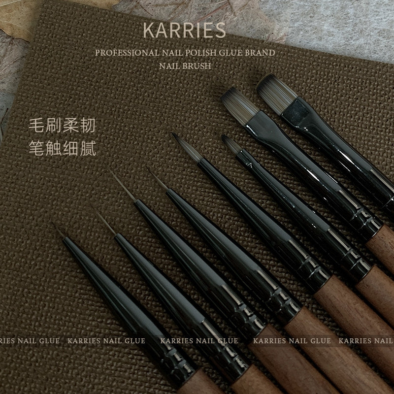 KARRIES禾一斯 - 胡桃木美甲筆 8支