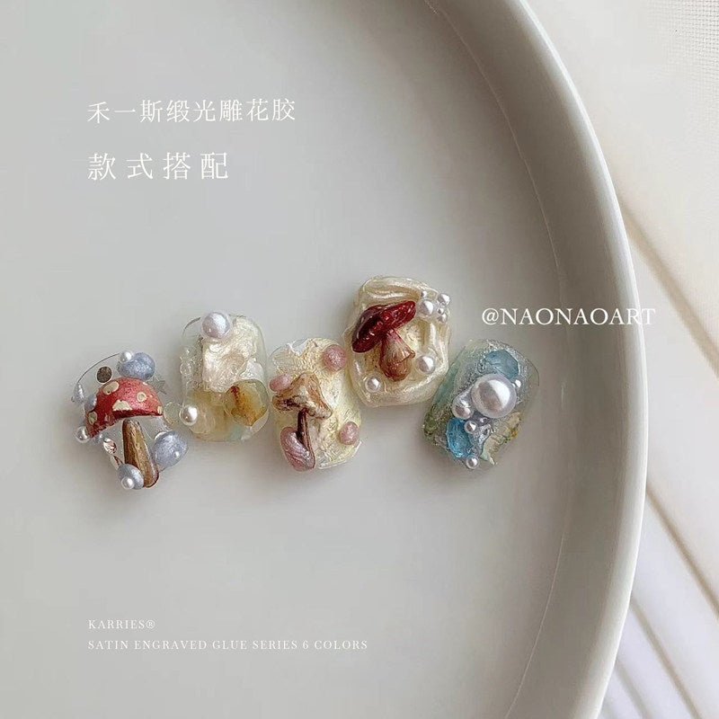 KARRIES禾一斯 -六色緞光雕花膠 01-06 - - Aria.D