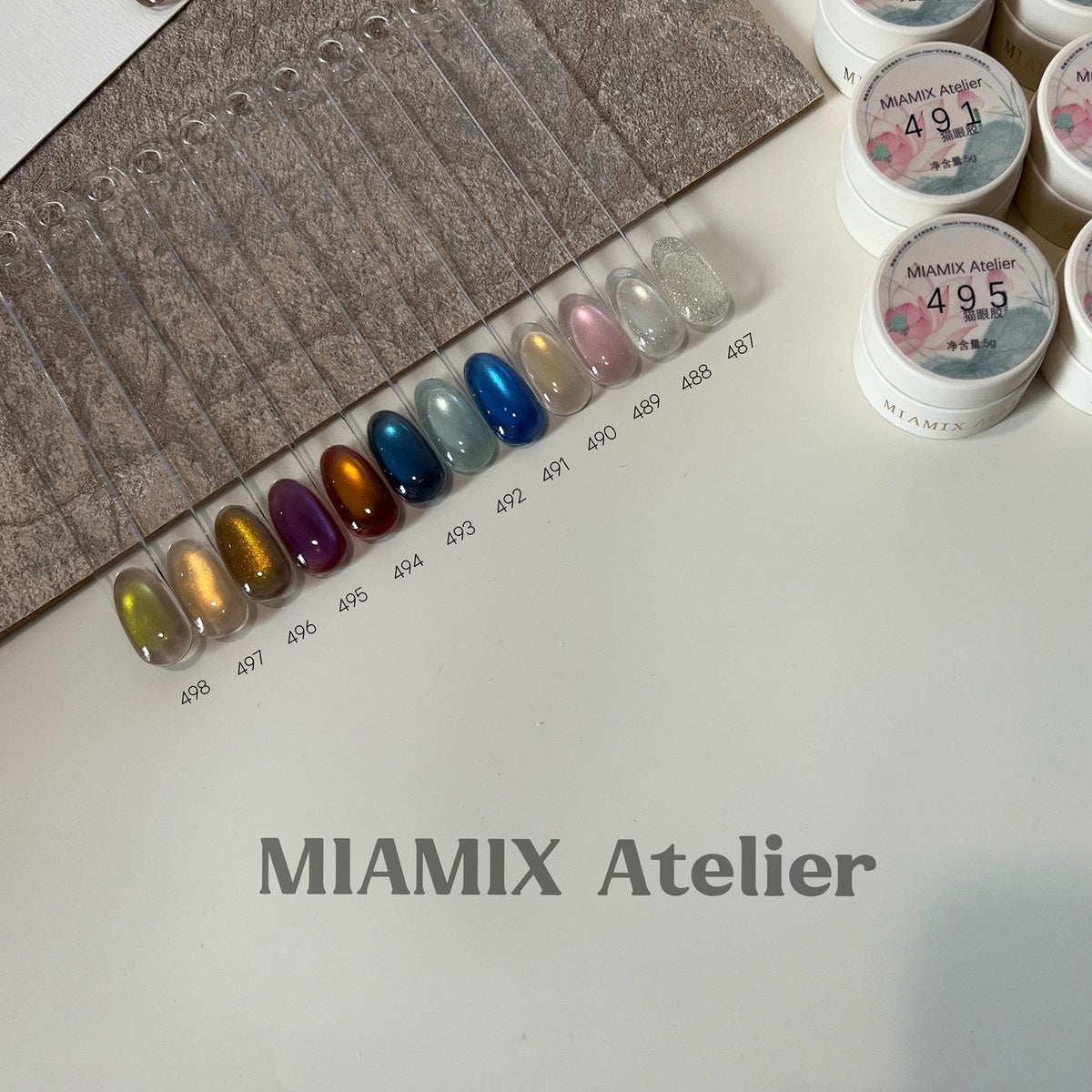 MIAMIX Atelier - 貓眼膠 487-498 - - Aria.D