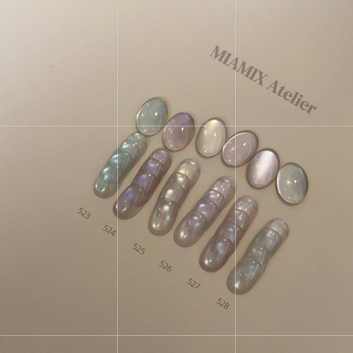 MIAMIX Atelier - 清透貓眼膠 523-528 - - Aria.D