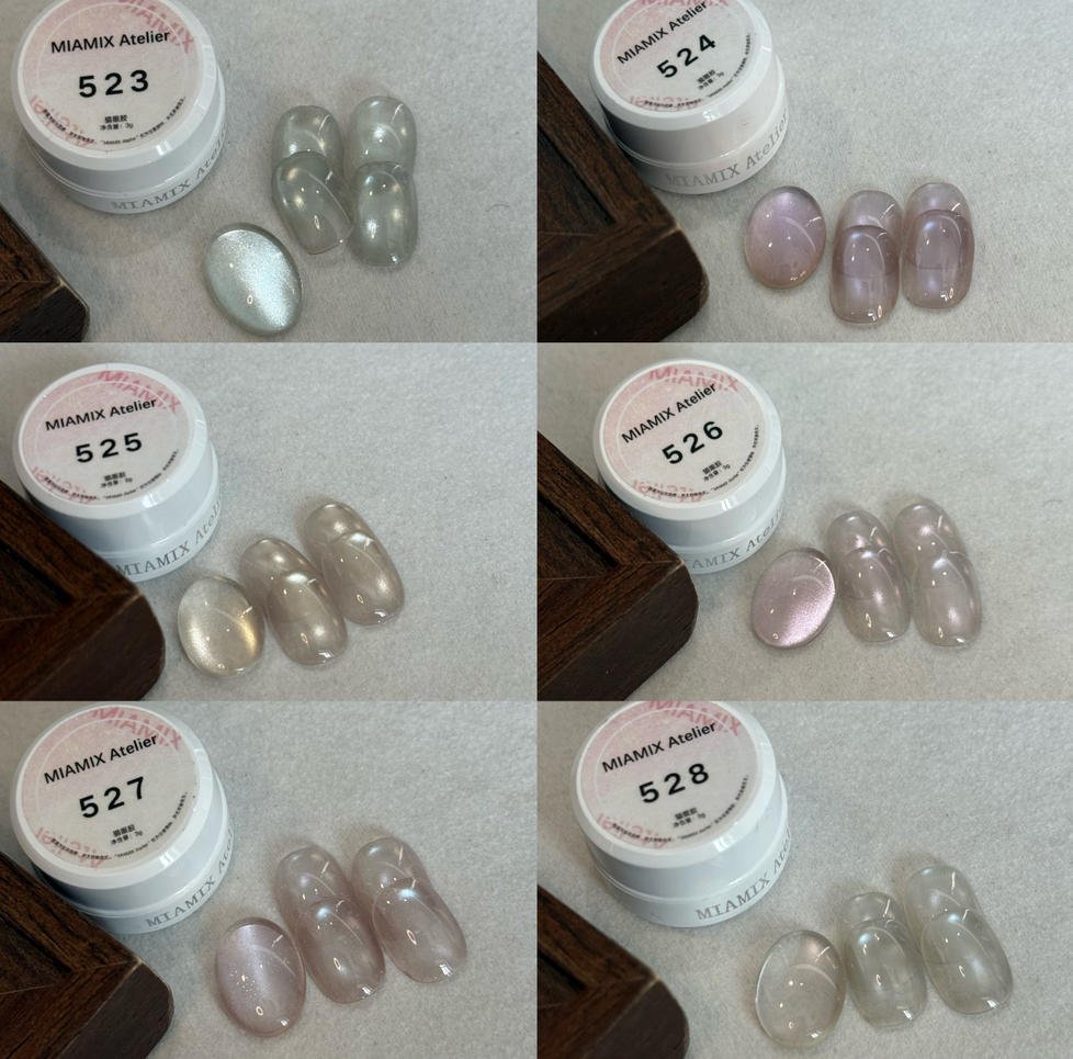 MIAMIX Atelier - 清透貓眼膠 523-528 - - Aria.D