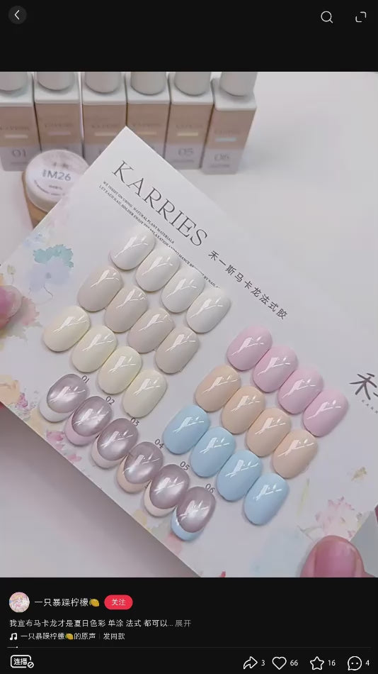 KARRIES禾一斯 -馬卡龍法式流平膠01-06