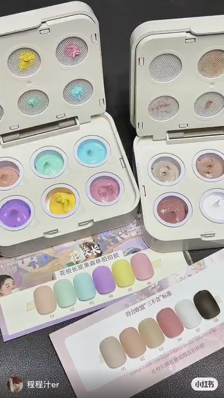 花校長 - 棉花糖氣墊拍拍膠六宮格